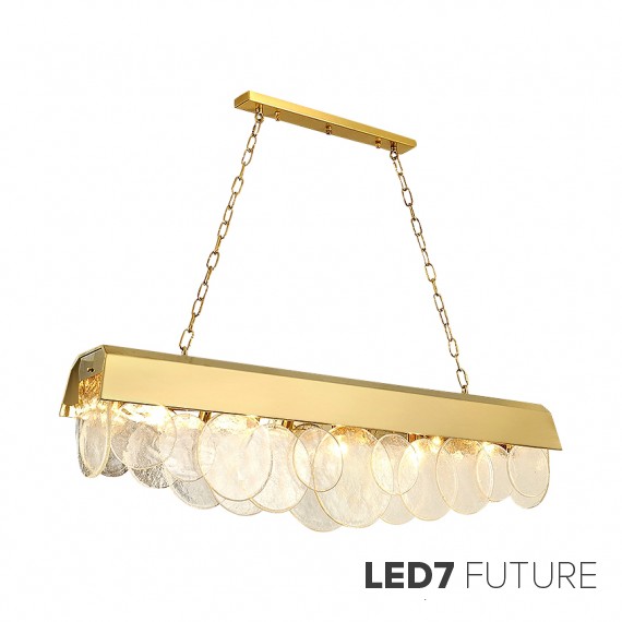 Loft Industry Modern - Shine Discs V2 Line Chandelier